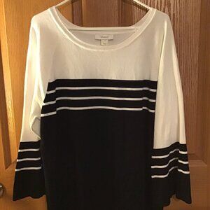 C J Banks Black & whtie Sweater